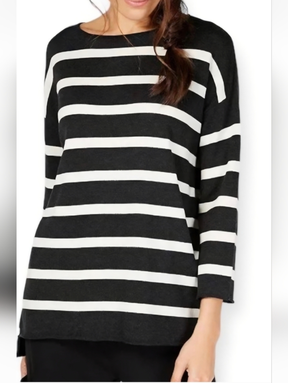 Eileen Fisher Striped Sweater S